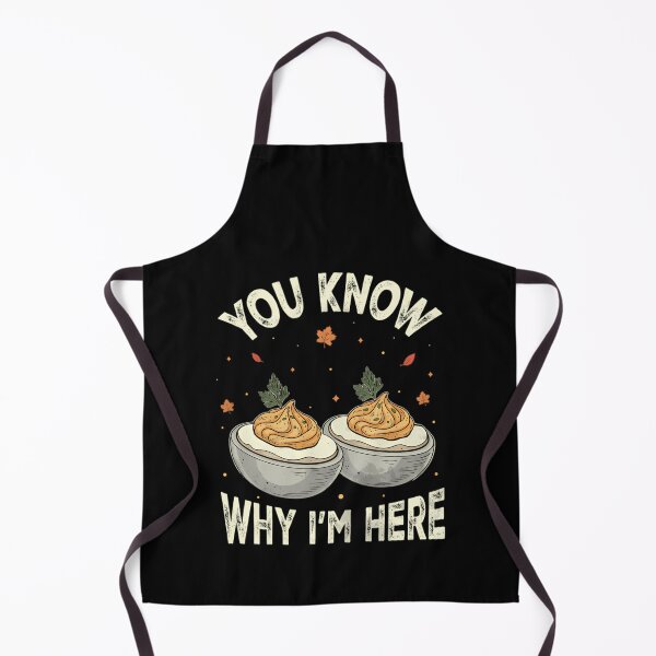 Item preview, Retro Deviled Eggs You Know Why Im Here Thanksgiving designed and sold by NTProductionArt.