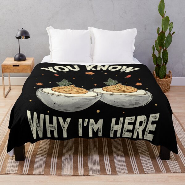 Item preview, Retro Deviled Eggs You Know Why Im Here Thanksgiving designed and sold by NTProductionArt.