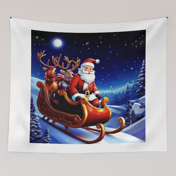 Item preview, Santa's Nighttime Journey. designed and sold by Zofia Sosnecka.