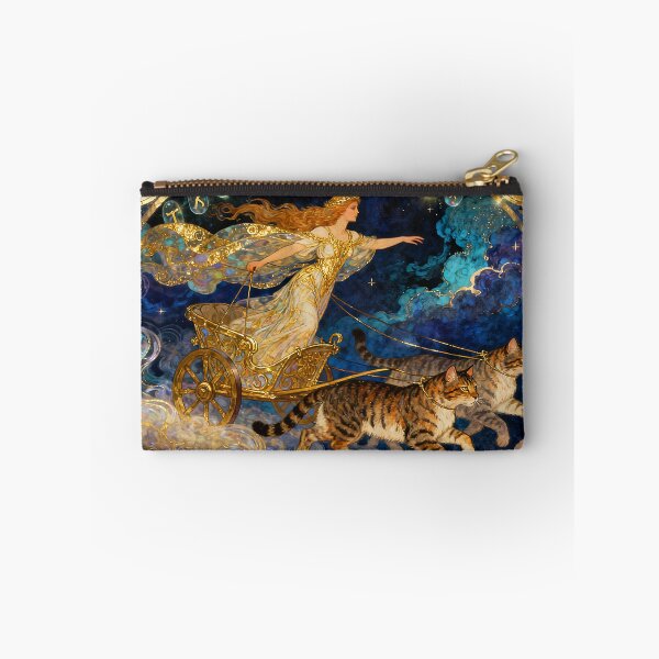 Artikelvorschau, Der Wagen der Freya | Wandbild der nordischen Göttin | Stoneflower-Art entworfen und verkauft von Stoneflower-Art.