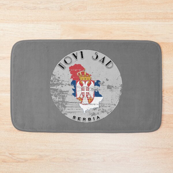 Item preview, Novi Sad Serbia Flag Worn  designed and sold by World Designs.