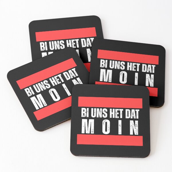 Item preview, Bi uns het dat MOIN – Low German saying | North German design designed and sold by Fies-und-Fein.