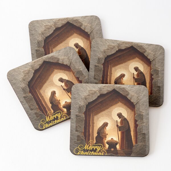 Item preview, Sacred Nativity Merry Christmas Blessing designed and sold by daila70.