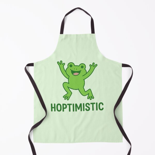 Aperçu de l'œuvre Hoptimistic | Cheerful Frog Pun Design créée et vendue par Bratak.