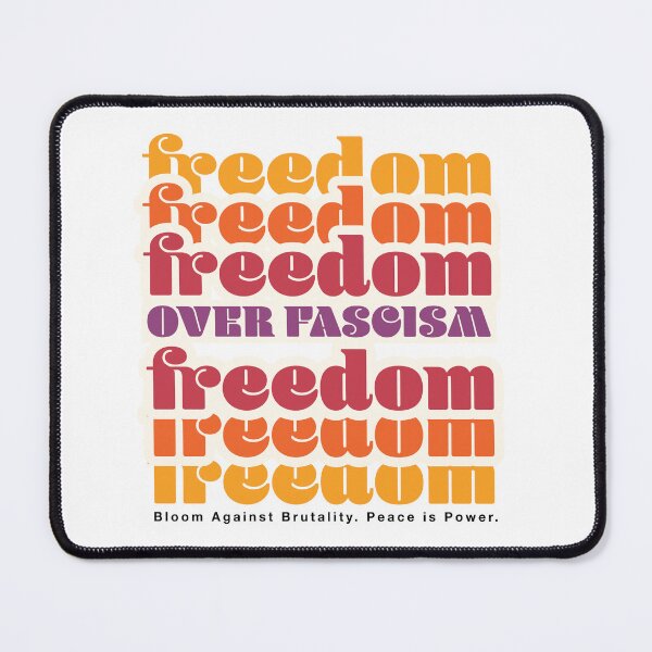 Item preview, Freedom Over Fascism – Retro Protest Art designed and sold by LauraPritchard.