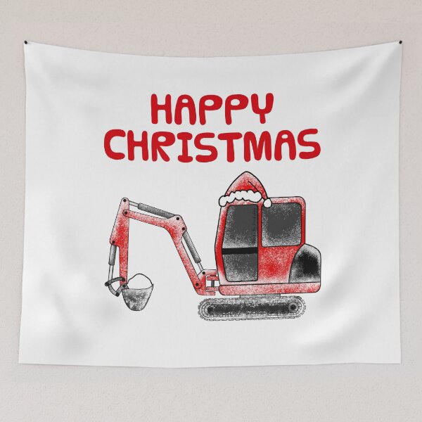 Item preview, Christmas Digger Xmas Construction Worker Funny designed and sold by doodlerob.