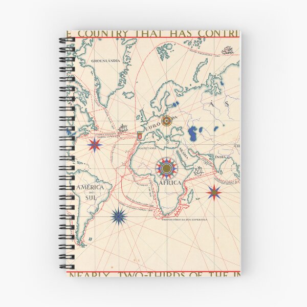 Item preview, Póster vintage ligero del mapa del mundo de Portugal designed and sold by easteuromaps.