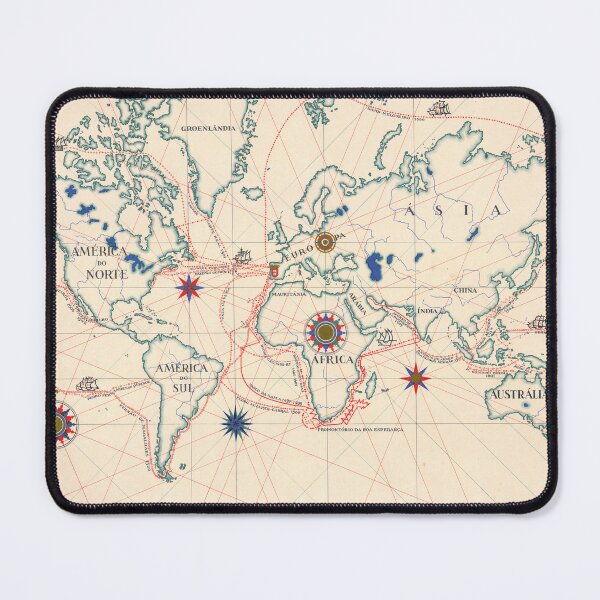 Item preview, Light Vintage World Map Poster Portugal designed and sold by easteuromaps.