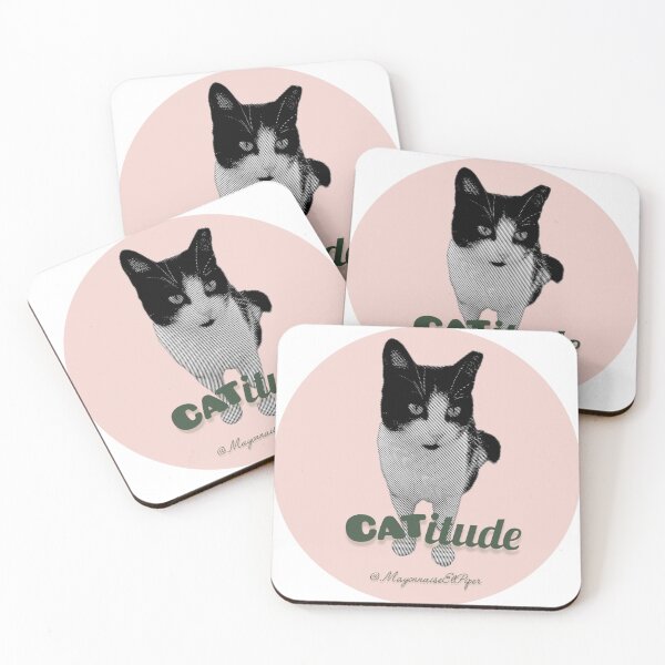 Item preview, CATitude – Vintage Pop Cat Design by MayonnaiseEtPiper designed and sold by MayoEtPiper.