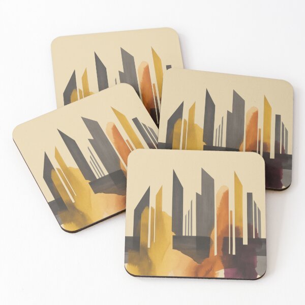 Item preview, Lifestyle Hub: Abstract Geometric City Skyline Art designed and sold by M&M Lifestyle Hub.