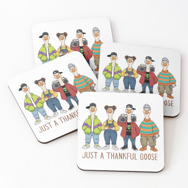 Item preview, Funny Just A Thankful Goose Thanksgiving - Fall Goose Family  Turkey day-fall goose designed and sold by InkRebelprint.