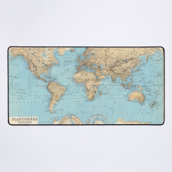 Item preview, Blue Vintage World Map Poster Antique designed and sold by easteuromaps.