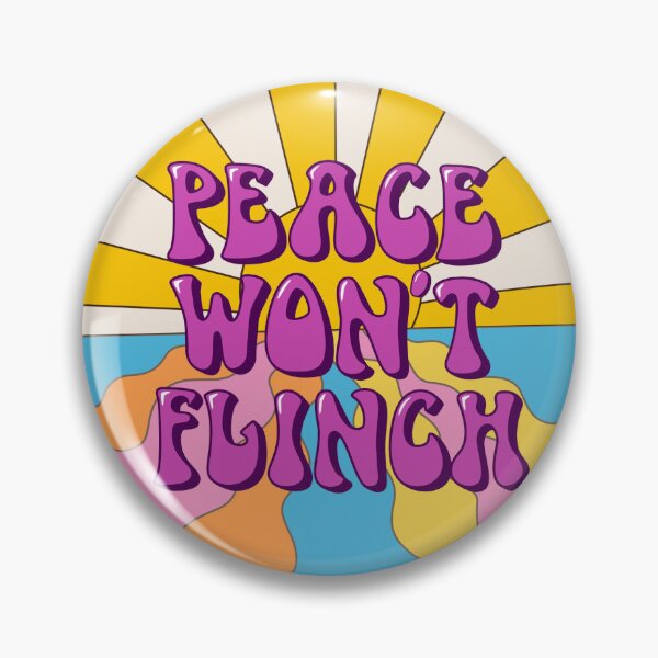 Item preview, Peace Won’t Flinch – Retro Sunshine Peace Poster designed and sold by LauraPritchard.