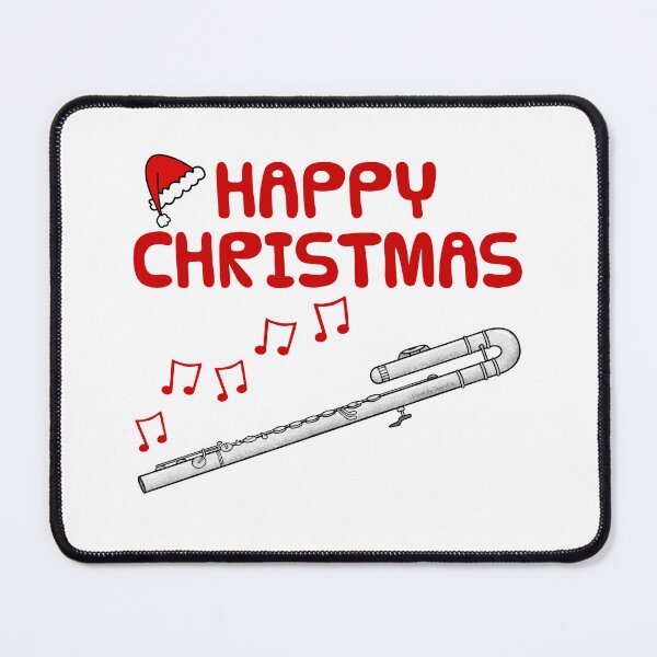 Item preview, Christmas Bass Flute Flutist Woodwind Musician Xmas designed and sold by doodlerob.