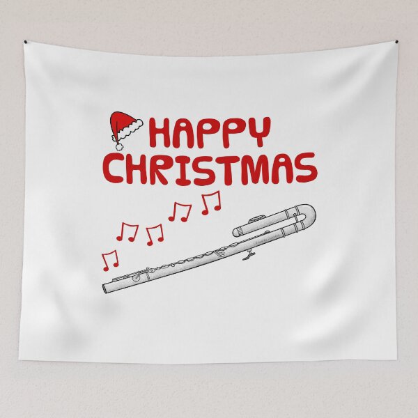 Item preview, Christmas Bass Flute Flutist Woodwind Musician Xmas designed and sold by doodlerob.
