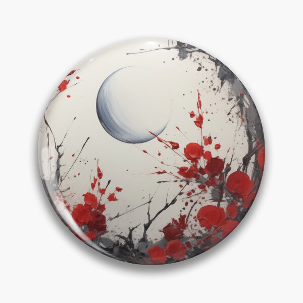 Item preview, Enso of Chaos and Calm: An Explosive Black Ink Circle Bursting Across a Serene White Void. designed and sold by Epsydon Designers.