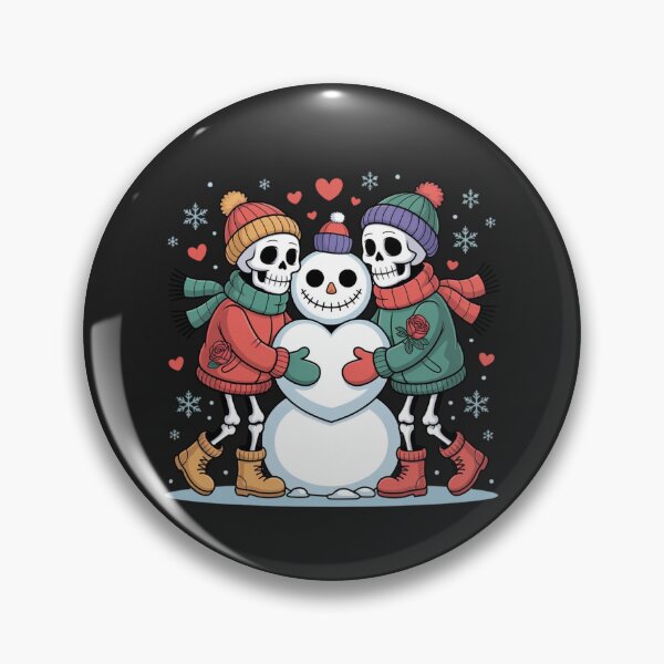 Item preview, Snowy Skeleton Romance | Gothic Christmas Love Vector Design designed and sold by ColorSplash123.
