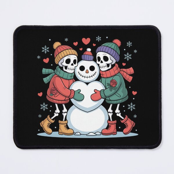 Item preview, Snowy Skeleton Romance | Gothic Christmas Love Vector Design designed and sold by ColorSplash123.