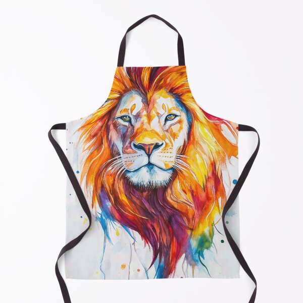 Item preview, Rainbow Mane Watercolor Lion designed and sold by Nytheris.
