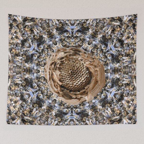 Item preview, Wasp's nest – Enveloped in kaleidoscopic honeycomb / Swiss Artwork Photography designed and sold by Raphael Wolf.