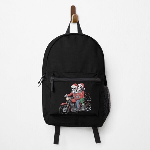 Item preview, Skeleton Couple Christmas Ride | Gothic Holiday Biker Love Design designed and sold by ColorSplash123.