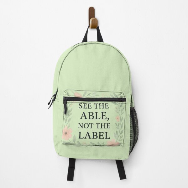 Item preview, See the Able, Not the Label – Gentle Floral Autism Awareness Design designed and sold by Painted Moon by Luna Bee™.