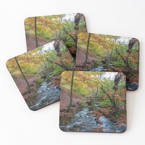 Item preview, Autumn woodland and cascading water at Wyming Brook  designed and sold by RobThorley.