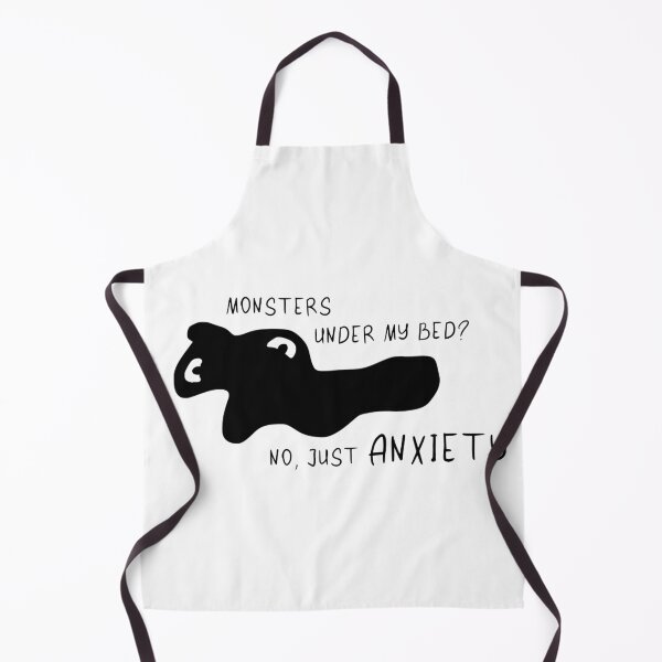 Item preview, Monsters Under My Bed No Just Anxiety – Funny Mental Health & Anxiety Humor Design | Therapy Quote T-Shirt Sticker Poster designed and sold by atelier-biurni.