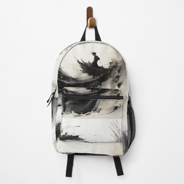 Item preview, Enso of Chaos and Calm: An Explosive Black Ink Circle Bursting Across a Serene White Void. designed and sold by Epsydon Designers.