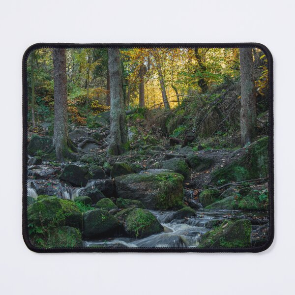 Item preview, Autumn woodland and cascading water at Wyming Brook  designed and sold by RobThorley.