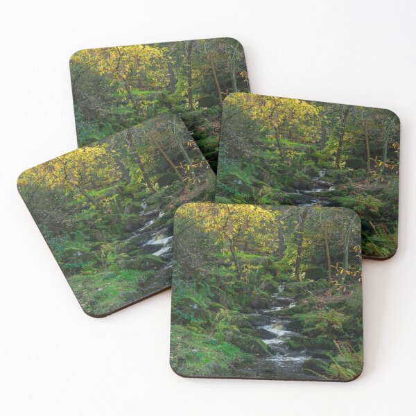 Item preview, Autumn woodland and cascading water at Wyming Brook  designed and sold by RobThorley.
