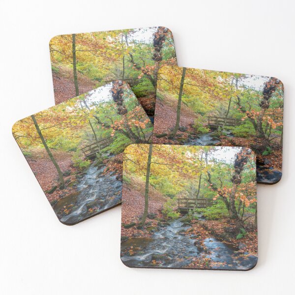 Item preview, Autumn woodland and cascading water at Wyming Brook  designed and sold by RobThorley.