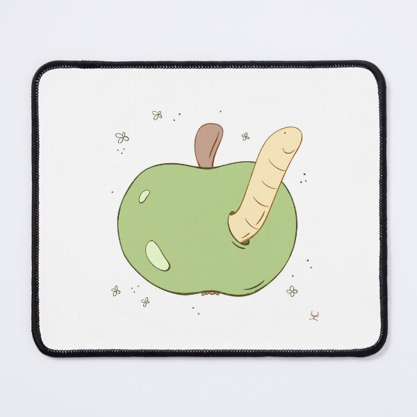 Item preview, Cozy apple with little worm designed and sold by hogakosta.