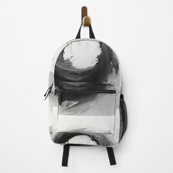 Item preview, Enso of Chaos and Calm: An Explosive Black Ink Circle Bursting Across a Serene White Void. designed and sold by Epsydon Designers.