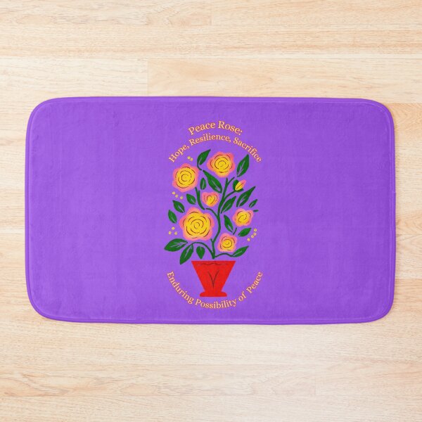 Item preview, Peace Rose in a red vase designed and sold by Brickroad Dsigns.