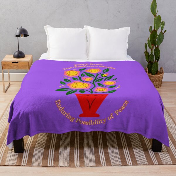 Item preview, Peace Rose in a red vase designed and sold by Brickroad Dsigns.