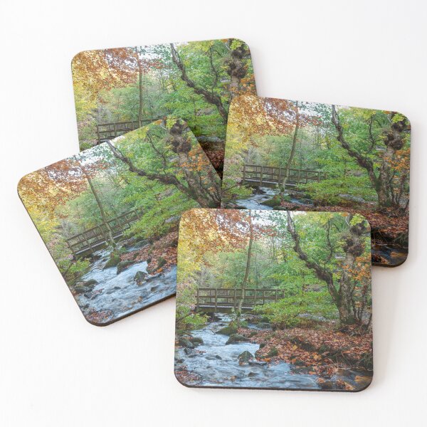 Item preview, Autumn woodland and cascading water at Wyming Brook  designed and sold by RobThorley.