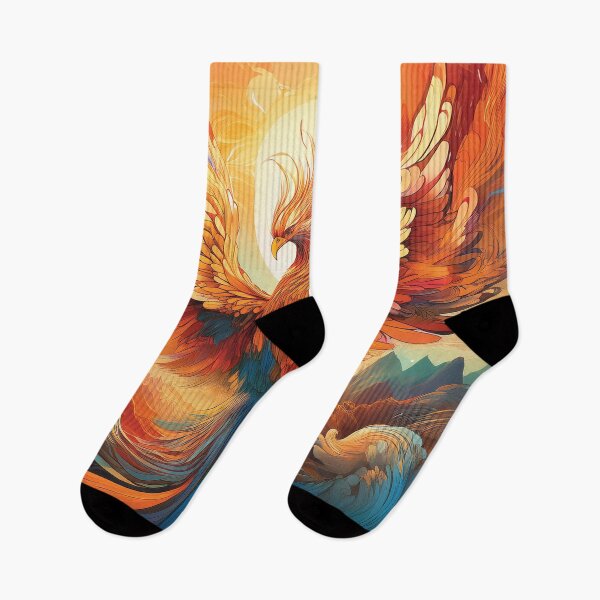 Item preview, Majestic Phoenix Rising – Abstract Firebird in Vibrant Colors designed and sold by MDKey DESIGN.