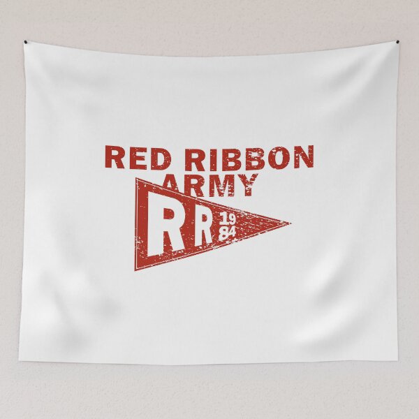 Item preview, Red RIbbon Army Penant designed and sold by The Fonsecastein Shop.