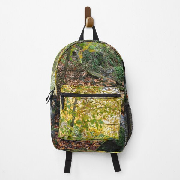 Item preview, Vibrant mossy autumn woodland at Wyming Brook designed and sold by RobThorley.