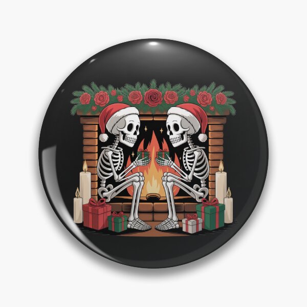 Item preview, Skeleton Couple Gift Exchange | Cozy Gothic Christmas Romance Design designed and sold by ColorSplash123.