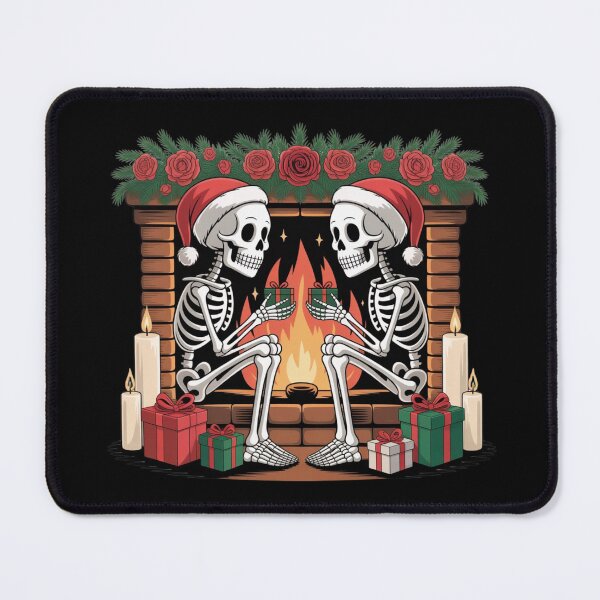 Item preview, Skeleton Couple Gift Exchange | Cozy Gothic Christmas Romance Design designed and sold by ColorSplash123.