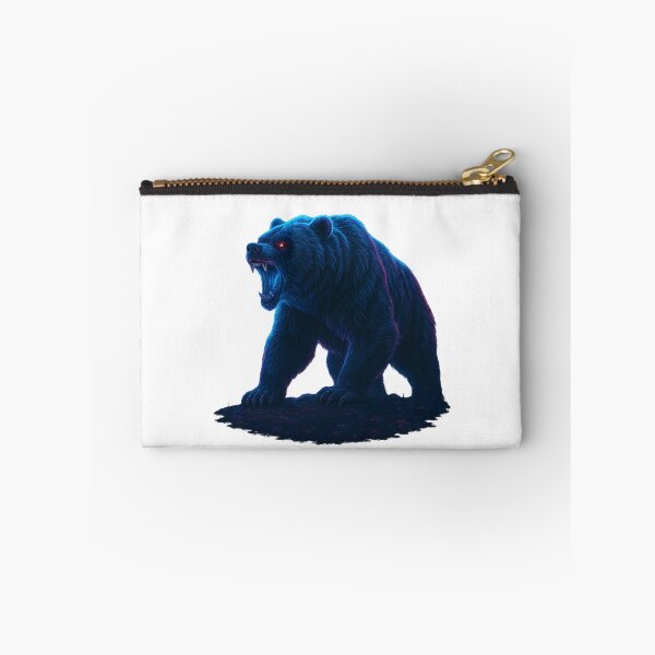 Item preview, Fury Bear – Neon Beast Unleashed designed and sold by GlowAIDesigns.