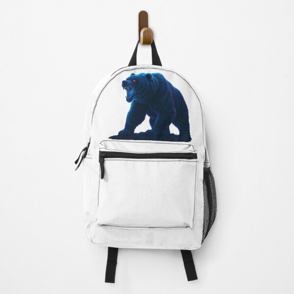 Item preview, Fury Bear – Neon Beast Unleashed designed and sold by GlowAIDesigns.