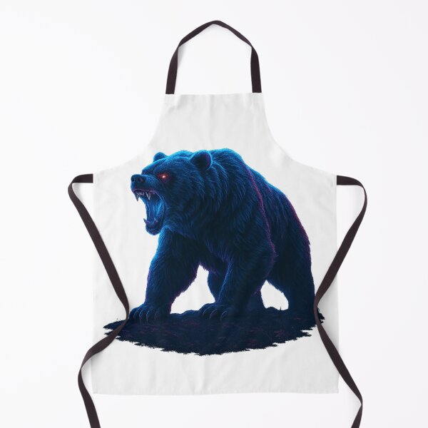 Item preview, Fury Bear – Neon Beast Unleashed designed and sold by GlowAIDesigns.