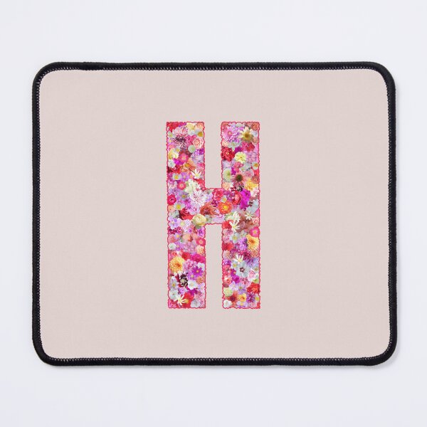 Item preview, Floral Letter H –  Botanical English Alphabet Monogram Typography Design designed and sold by TheSassyNoble.