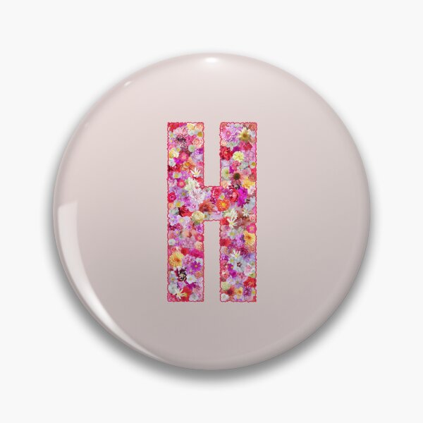 Item preview, Floral Letter H –  Botanical English Alphabet Monogram Typography Design designed and sold by TheSassyNoble.