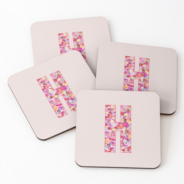 Item preview, Floral Letter H –  Botanical English Alphabet Monogram Typography Design designed and sold by TheSassyNoble.