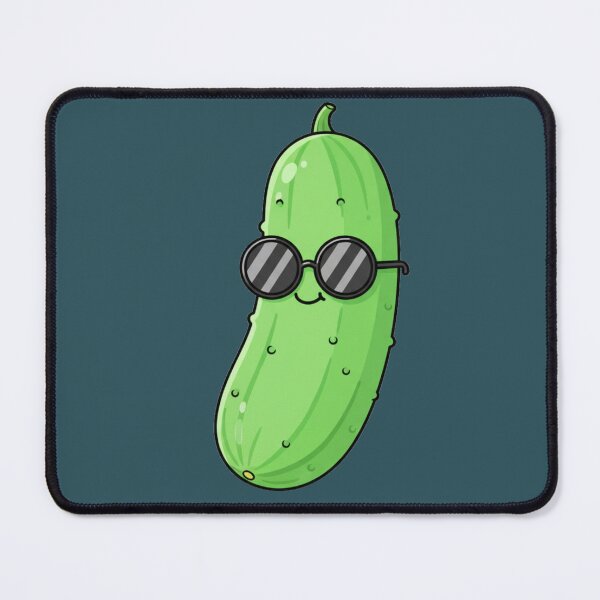 Item preview, Cucumber Cool – Funny Kawaii Vegetable Character designed and sold by OOStudio.