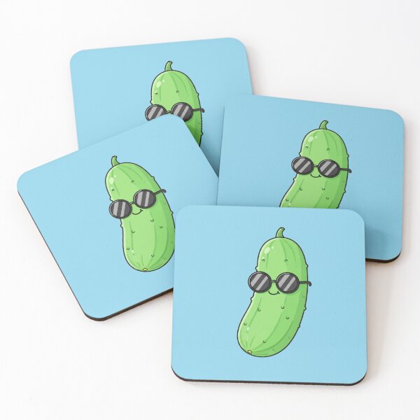Item preview, Cucumber Cool – Funny Kawaii Vegetable Character designed and sold by OOStudio.